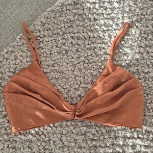 Burnt Orange silky bralette